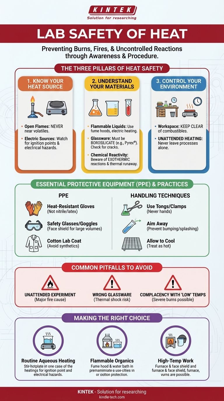 ¿Cuál es la seguridad en el laboratorio con respecto al calor? Una guía completa para prevenir quemaduras e incendios Guía Visual