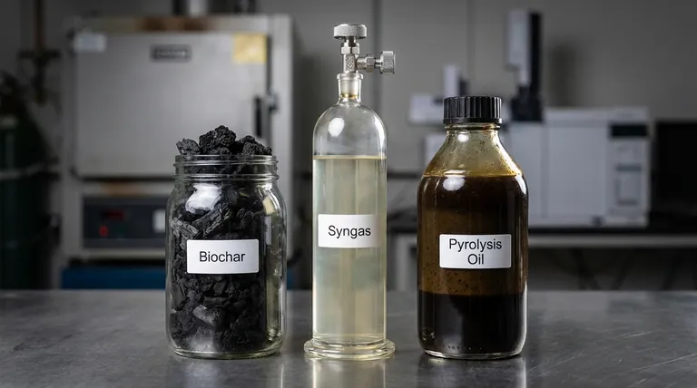 열분해유의 부산물은 무엇인가요? 바이오차와 합성가스의 가치 활용
