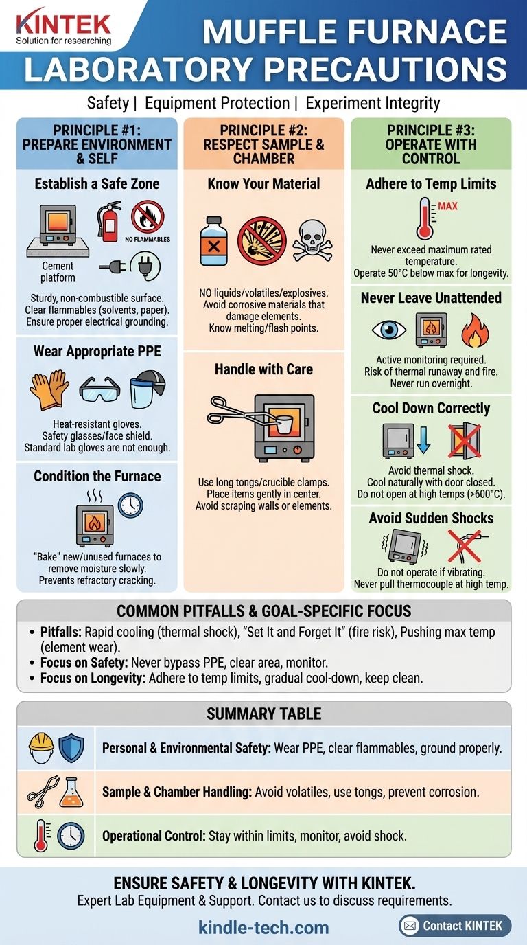 Was sind die Vorsichtsmaßnahmen für einen Muffelofen im Labor? Gewährleistung der Bedienersicherheit und Langlebigkeit der Geräte Visuelle Anleitung