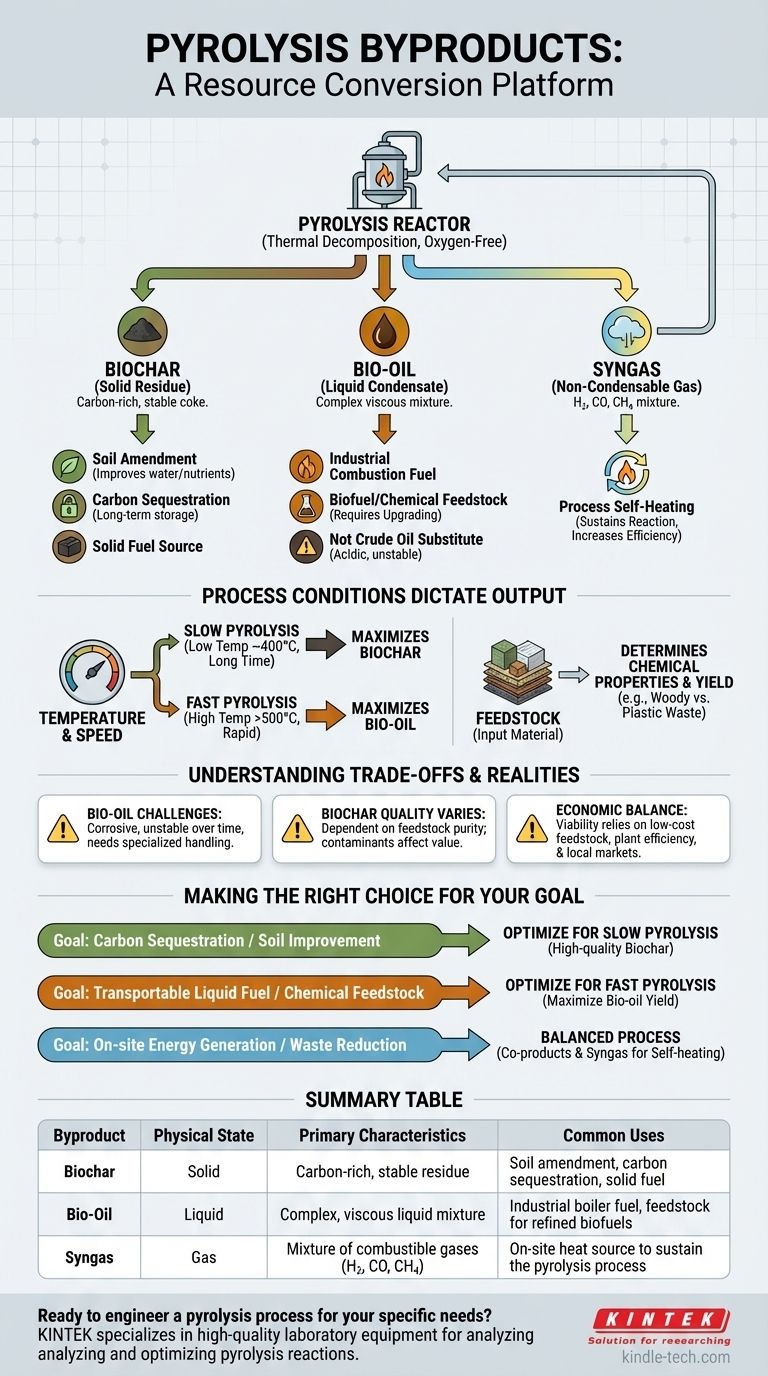 Quels sont les sous-produits de la pyrolyse ? Un guide sur le biochar, le bio-huile et le syngaz Guide Visuel