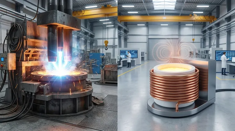 Какова разница между дуговой печью и индукционной печью? Мощность против точности при плавке металла