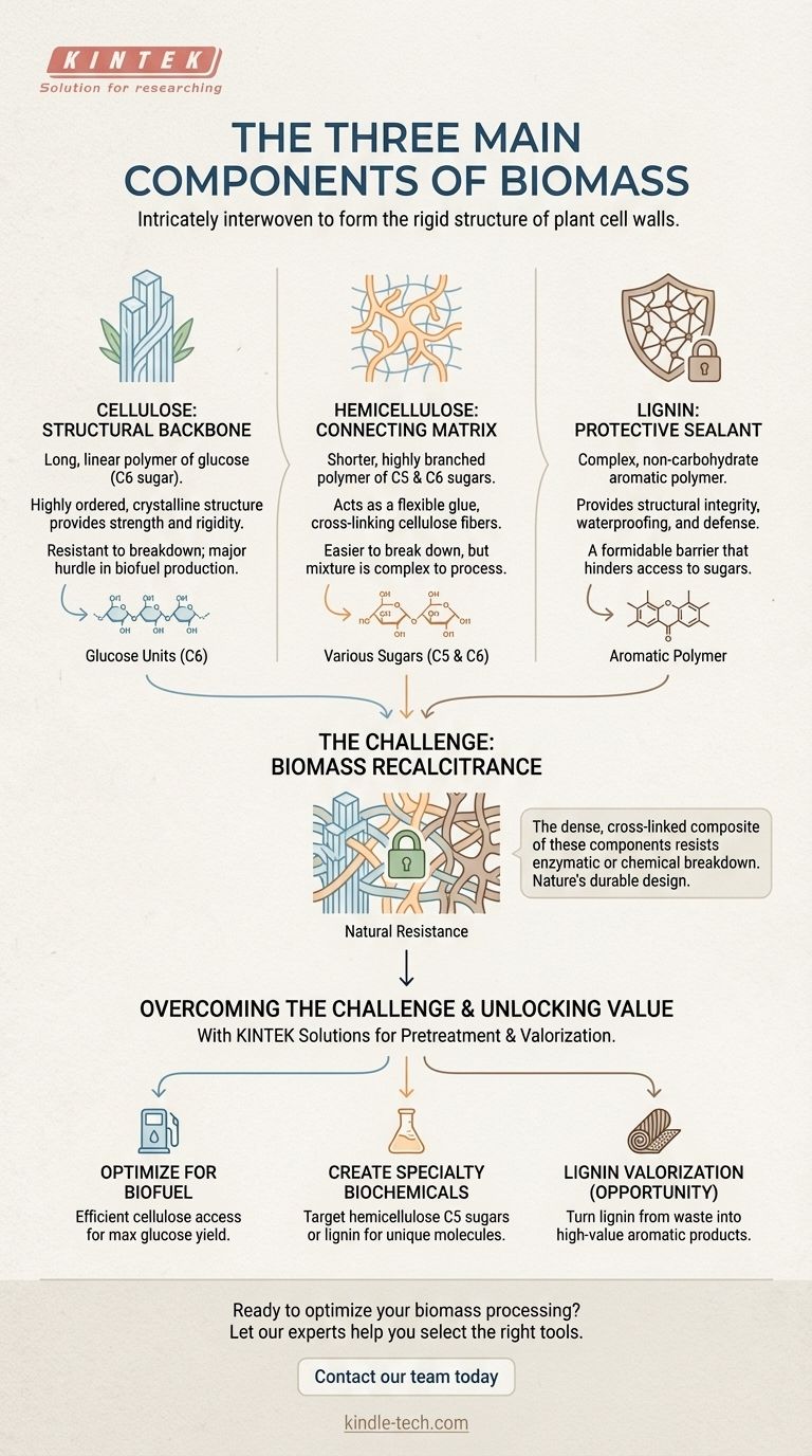 바이오매스의 세 가지 주요 구성 요소는 무엇입니까? 셀룰로오스, 헤미셀룰로오스, 리그닌의 비밀을 밝히다 시각적 가이드