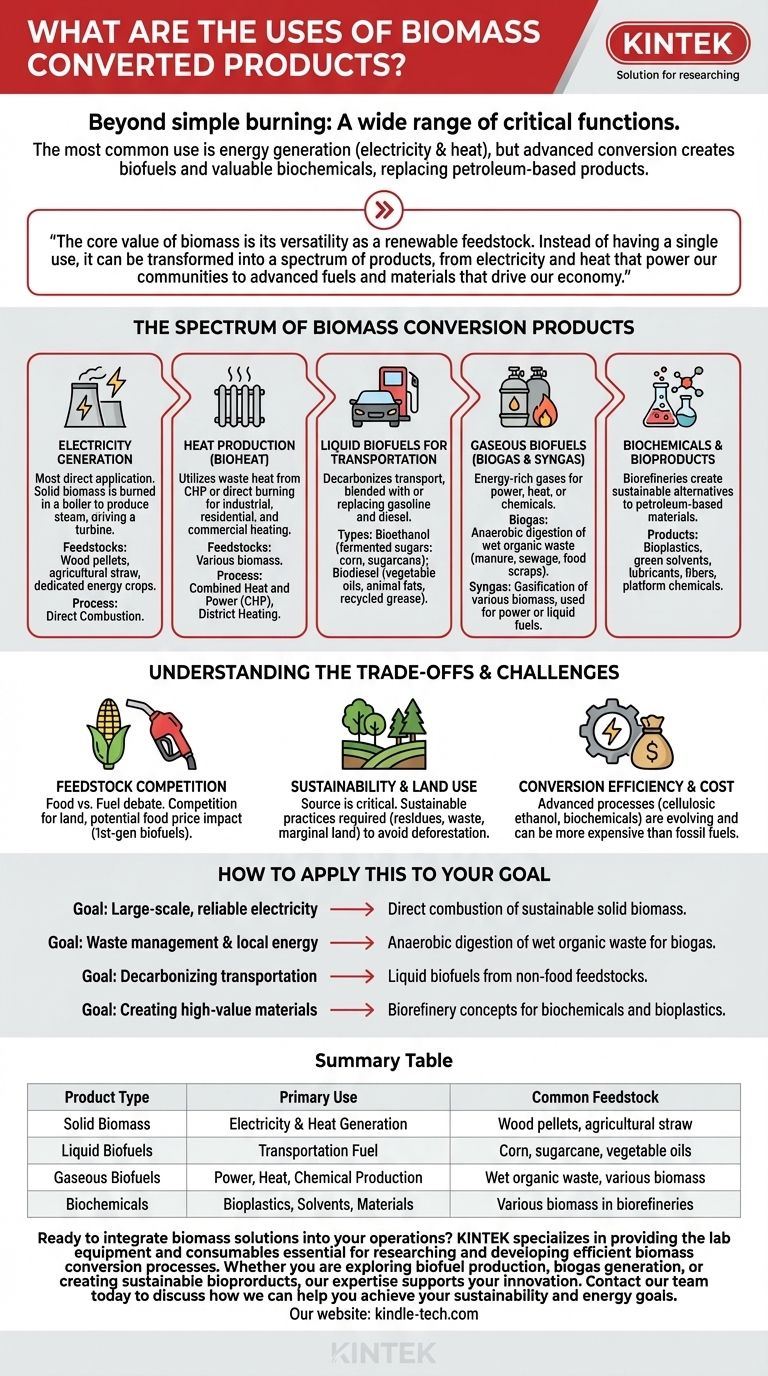 バイオマス転換製品の用途は何ですか？発電から燃料、化学品まで ビジュアルガイド