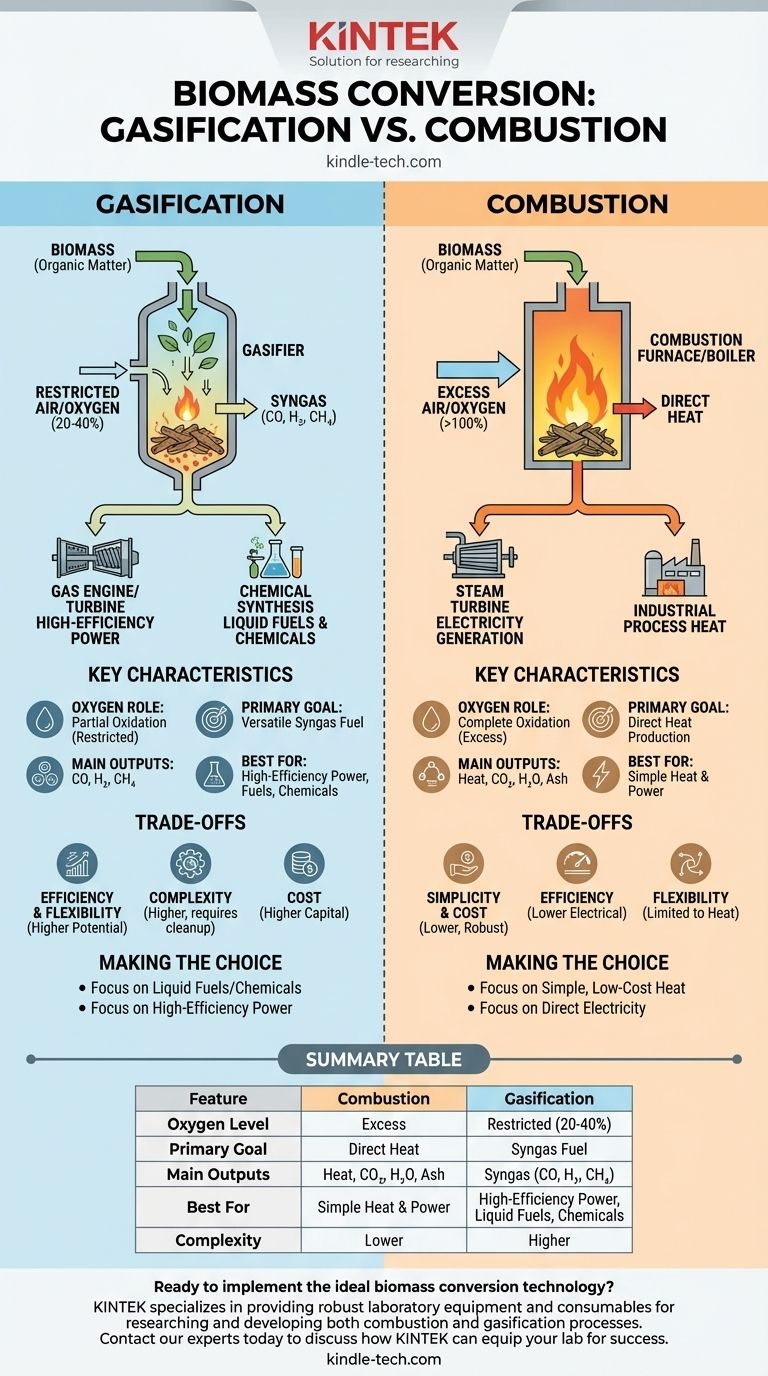 ما هو الفرق بين تغويز الكتلة الحيوية واحتراقها؟ اختيار مسار تحويل الكتلة الحيوية المناسب دليل مرئي