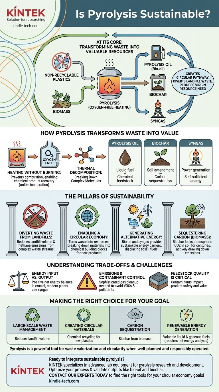 熱分解はどのように持続可能なのでしょうか？廃棄物をエネルギーと循環型材料に変える ビジュアルガイド