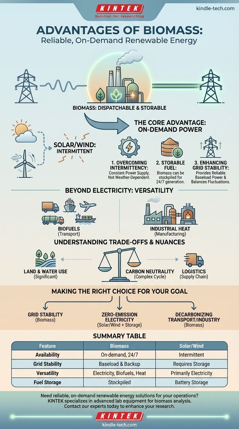 Quais são as vantagens da biomassa em relação a outras fontes de energia renovável? Desbloqueie Energia Confiável e Sob Demanda Guia Visual