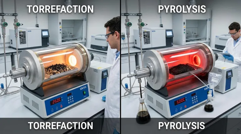 熱分解と焙焼の違いは何ですか?適切なバイオマス変換プロセスを選択する