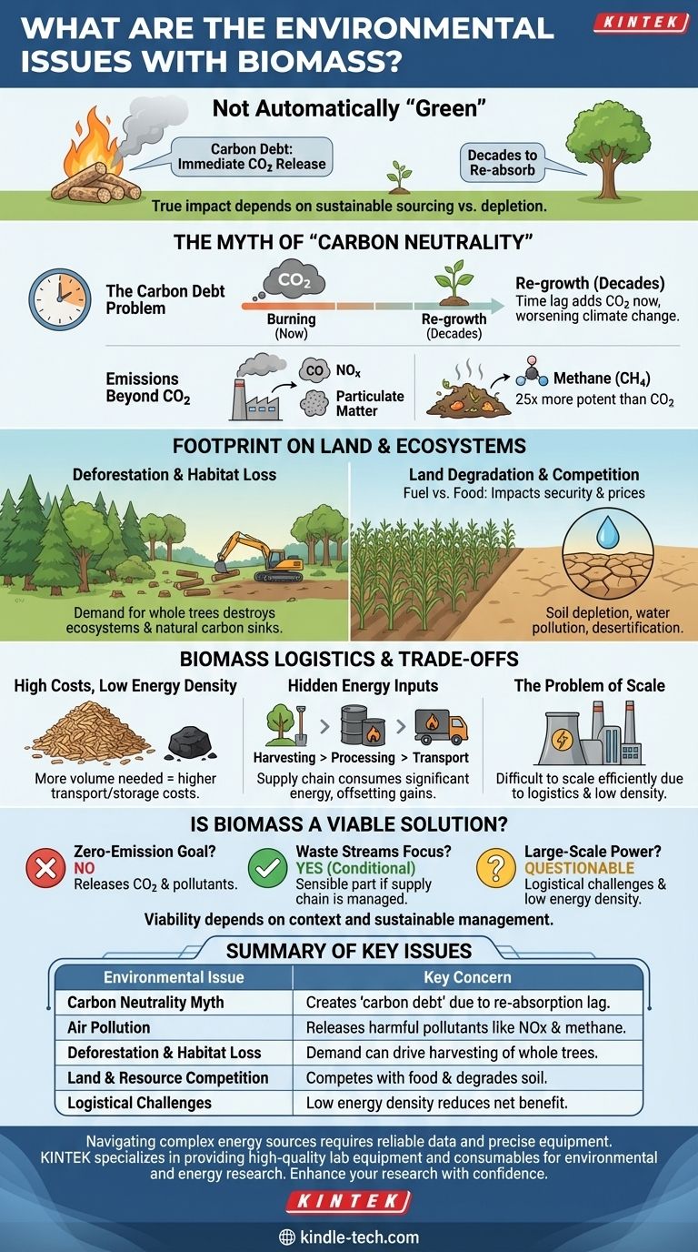 Quali sono i problemi ambientali legati alla biomassa? I costi nascosti di una fonte energetica "verde" Guida Visiva