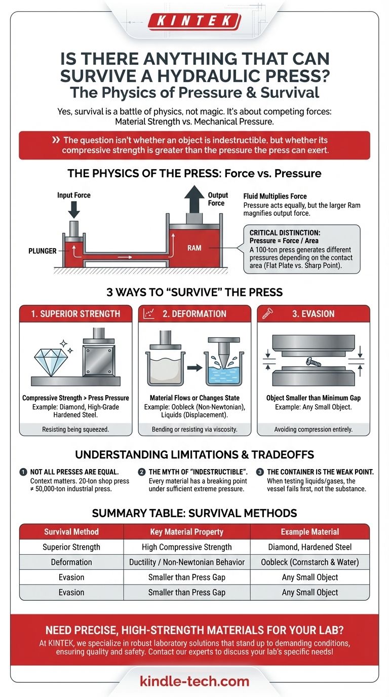 유압 프레스에서 살아남을 수 있는 것이 있나요? 재료 강도 및 물리학 가이드 시각적 가이드