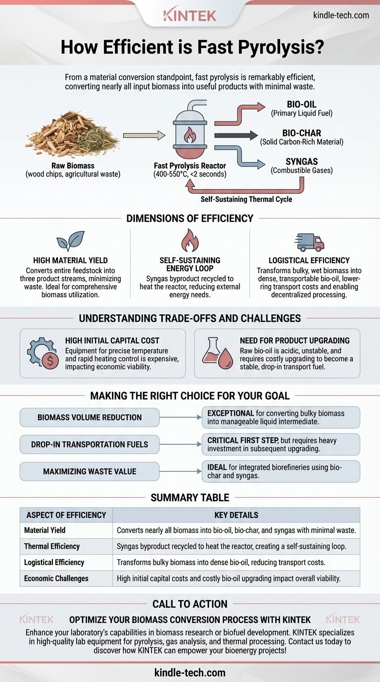 고속 열분해는 얼마나 효율적인가요? 고수율 바이오 오일 생산으로 바이오매스 전환 극대화 시각적 가이드
