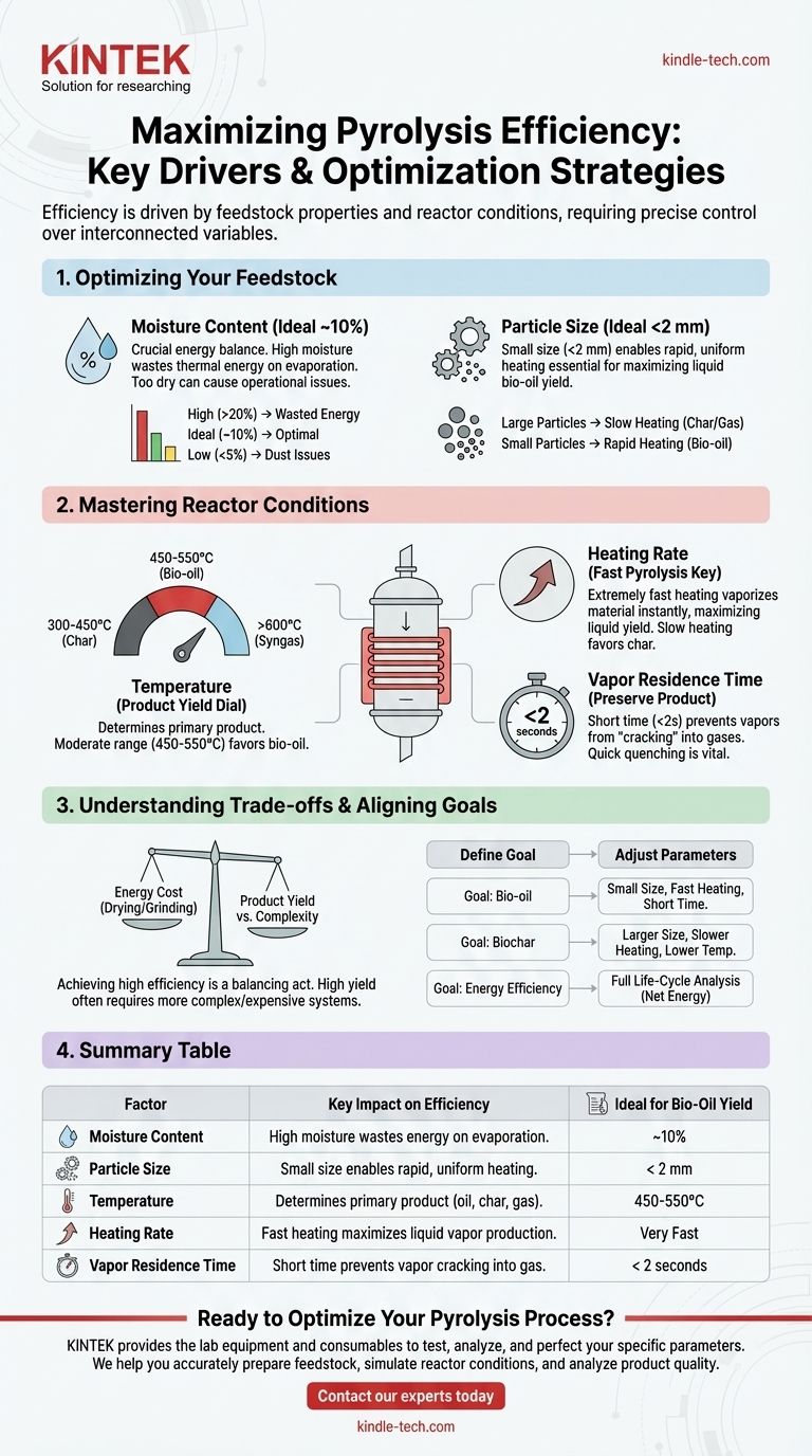 热解过程的效率取决于什么？优化原料和反应器控制 图解指南