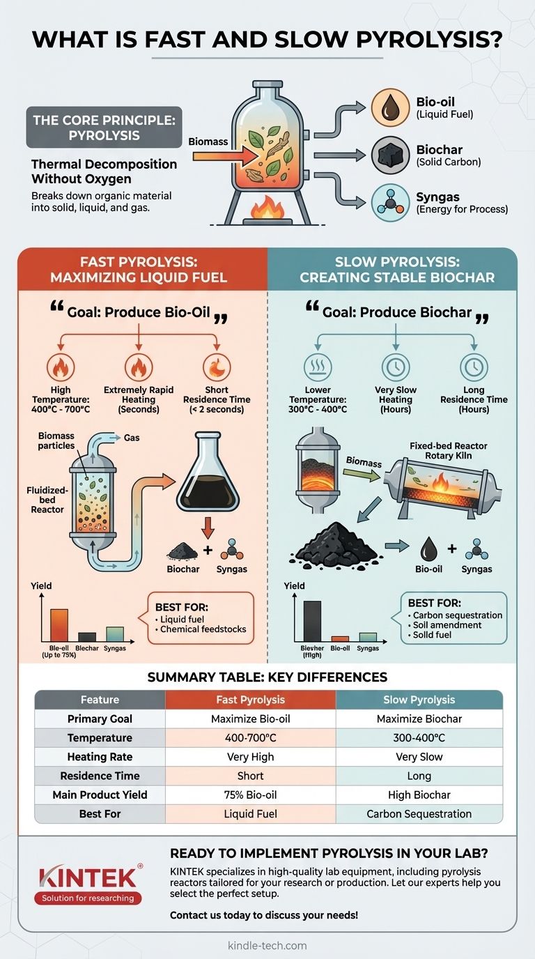 What is fast and slow pyrolysis? Choosing the Right Biomass Conversion Process Visual Guide