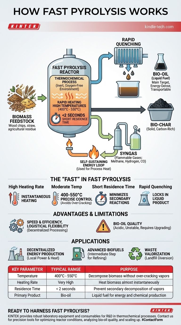 빠른 열분해는 어떻게 작동합니까? 바이오매스를 액체 바이오연료로 신속하게 전환 시각적 가이드
