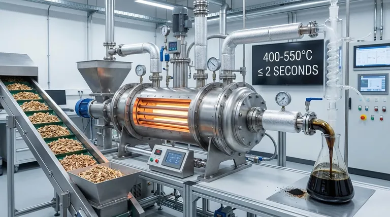 바이오매스 급속 열분해란 무엇인가요? 바이오 연료 및 화학 물질을 위한 바이오 오일 수율 극대화