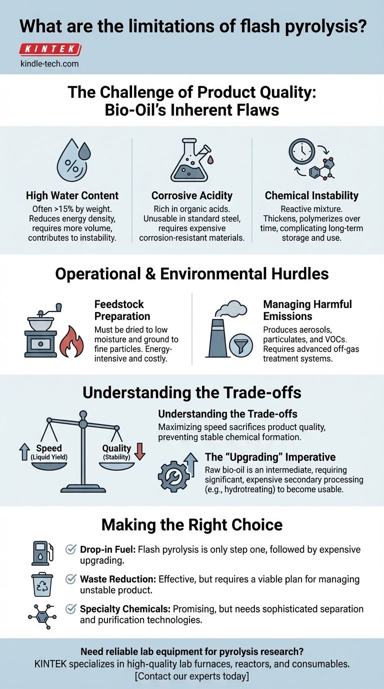 闪速热解的局限性是什么？生物油生产中的主要挑战 图解指南