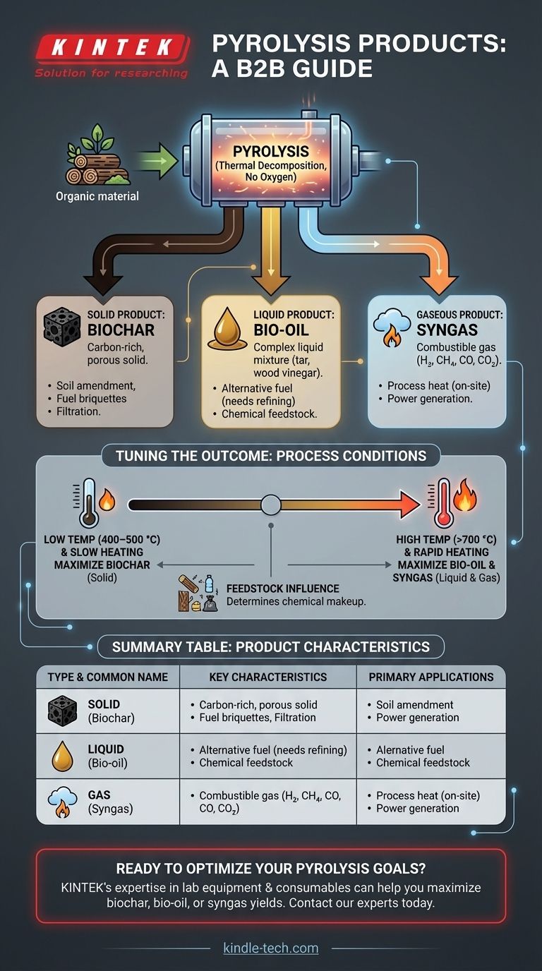 Welche Produkte entstehen bei der Pyrolyse? Ein Leitfaden zu Biokohle, Bioöl und Synthesegas Visuelle Anleitung