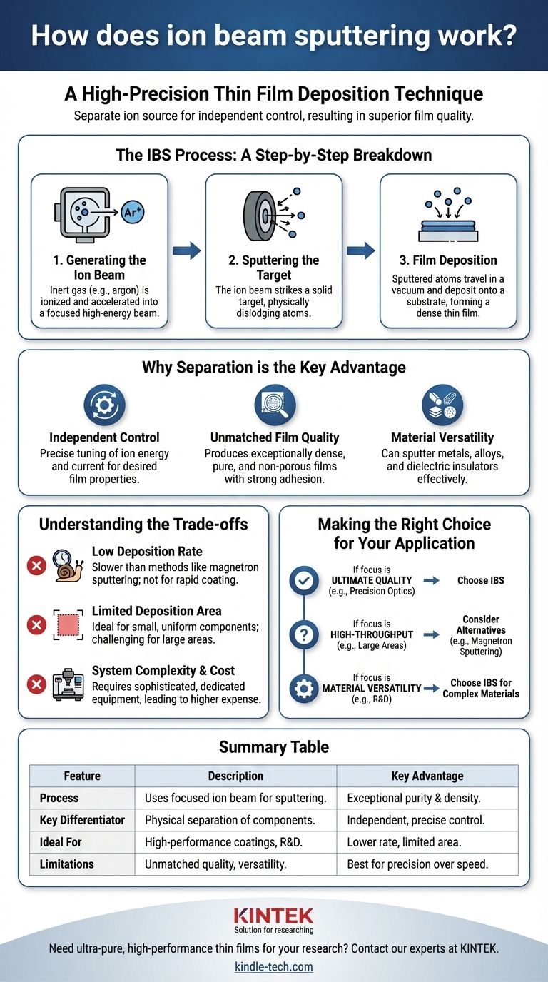 كيف يعمل رش الأيونات الحزمة؟ تحقيق جودة فائقة للأغشية الرقيقة من خلال التحكم الدقيق دليل مرئي