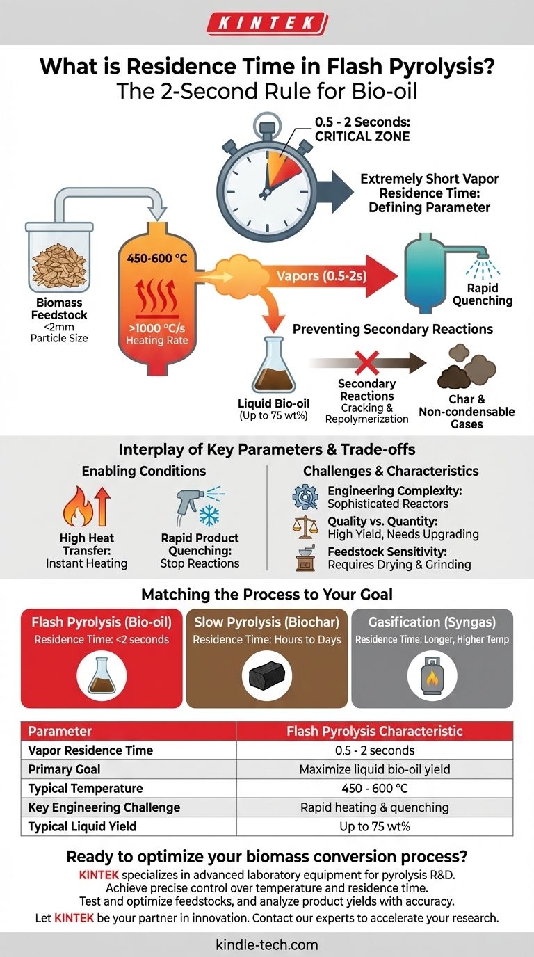 Was ist die Verweilzeit bei der Schnellpyrolyse? Ein Rennen von unter 2 Sekunden um maximales Bio-Öl Visuelle Anleitung