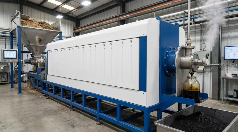 바이오 오일은 주로 무엇으로 생산됩니까? 바이오매스를 고속 열분해를 통해 재생 가능한 연료로 전환