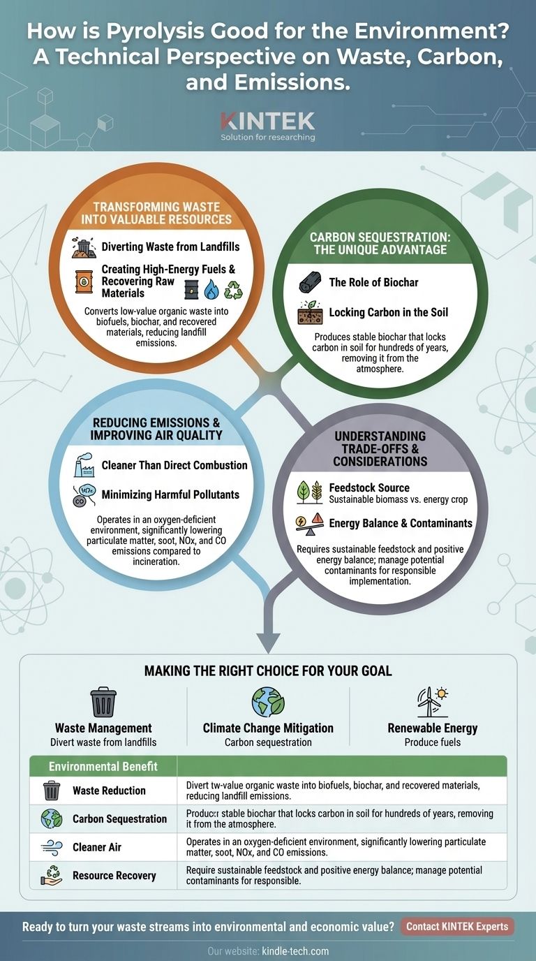 Какую пользу пиролиз приносит окружающей среде? Устойчивое решение для отходов и углерода Визуальное руководство