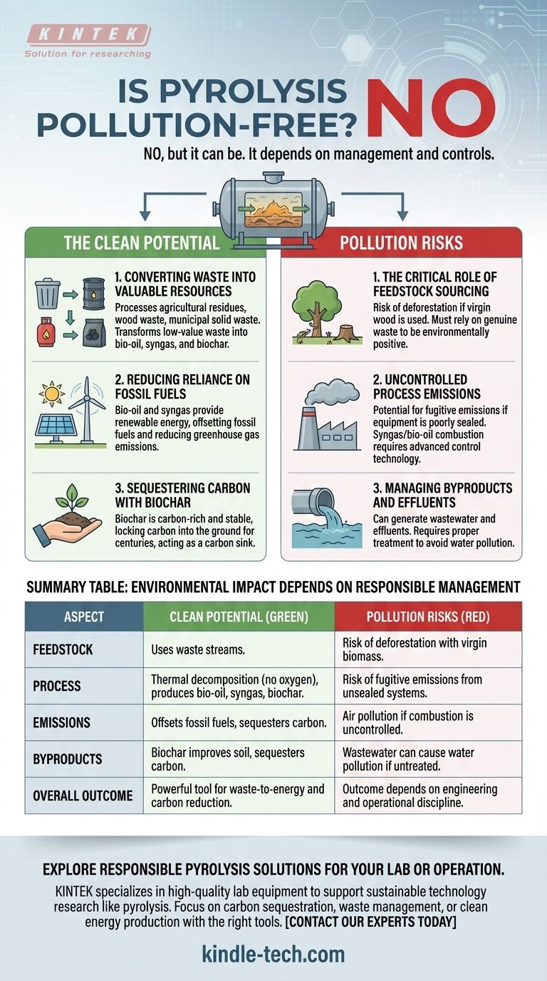 La pyrolyse est-elle exempte de pollution ? Un regard équilibré sur son impact environnemental Guide Visuel