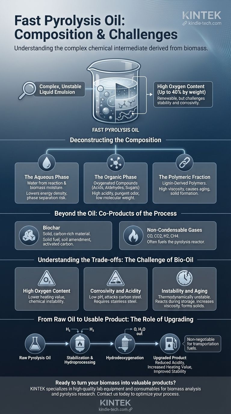 高速熱分解油の組成とは？複雑な化学中間体へのガイド ビジュアルガイド