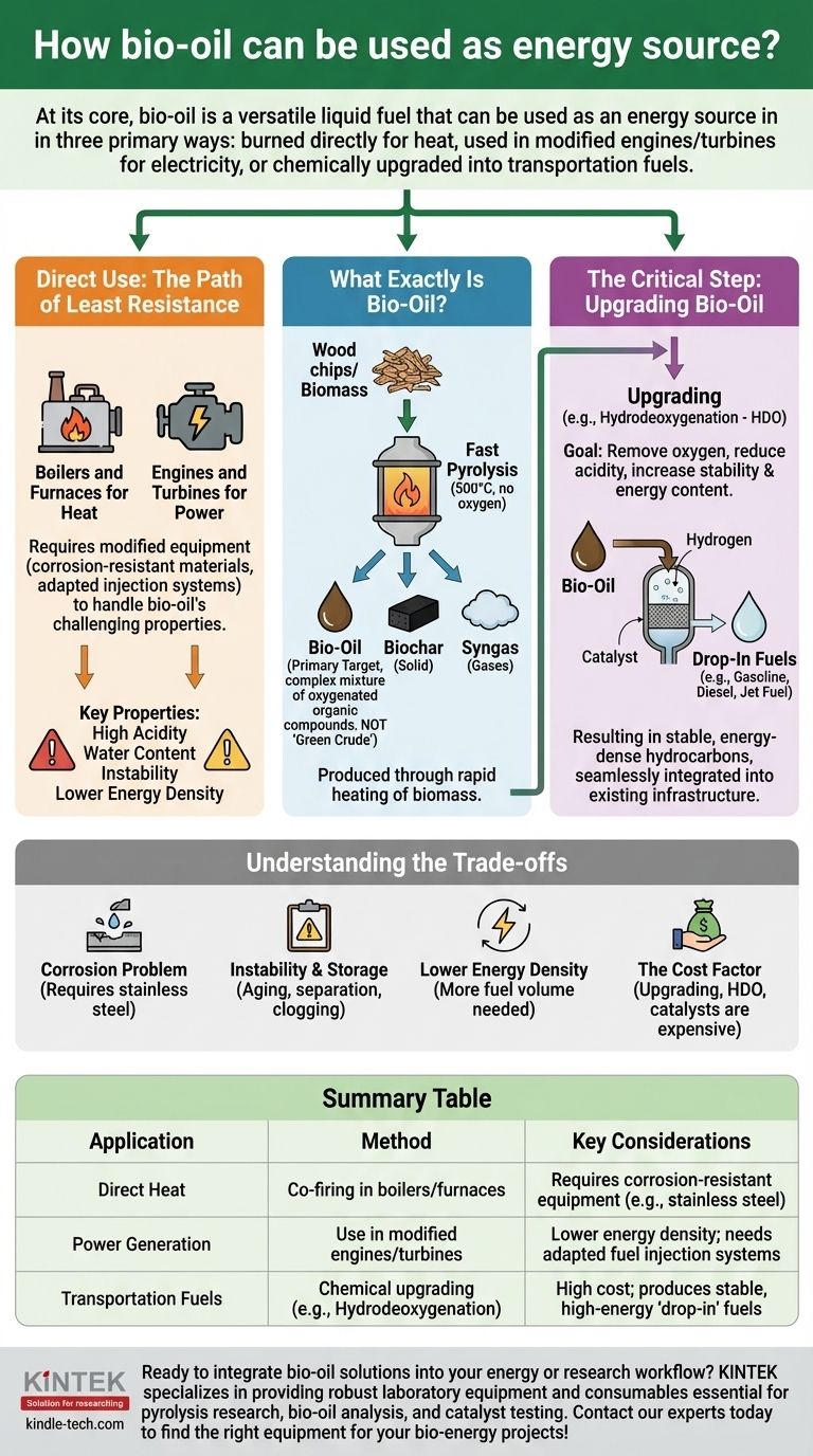 바이오 오일을 에너지원으로 어떻게 사용할 수 있을까요? 바이오매스로부터 재생 가능한 동력을 확보하세요 시각적 가이드