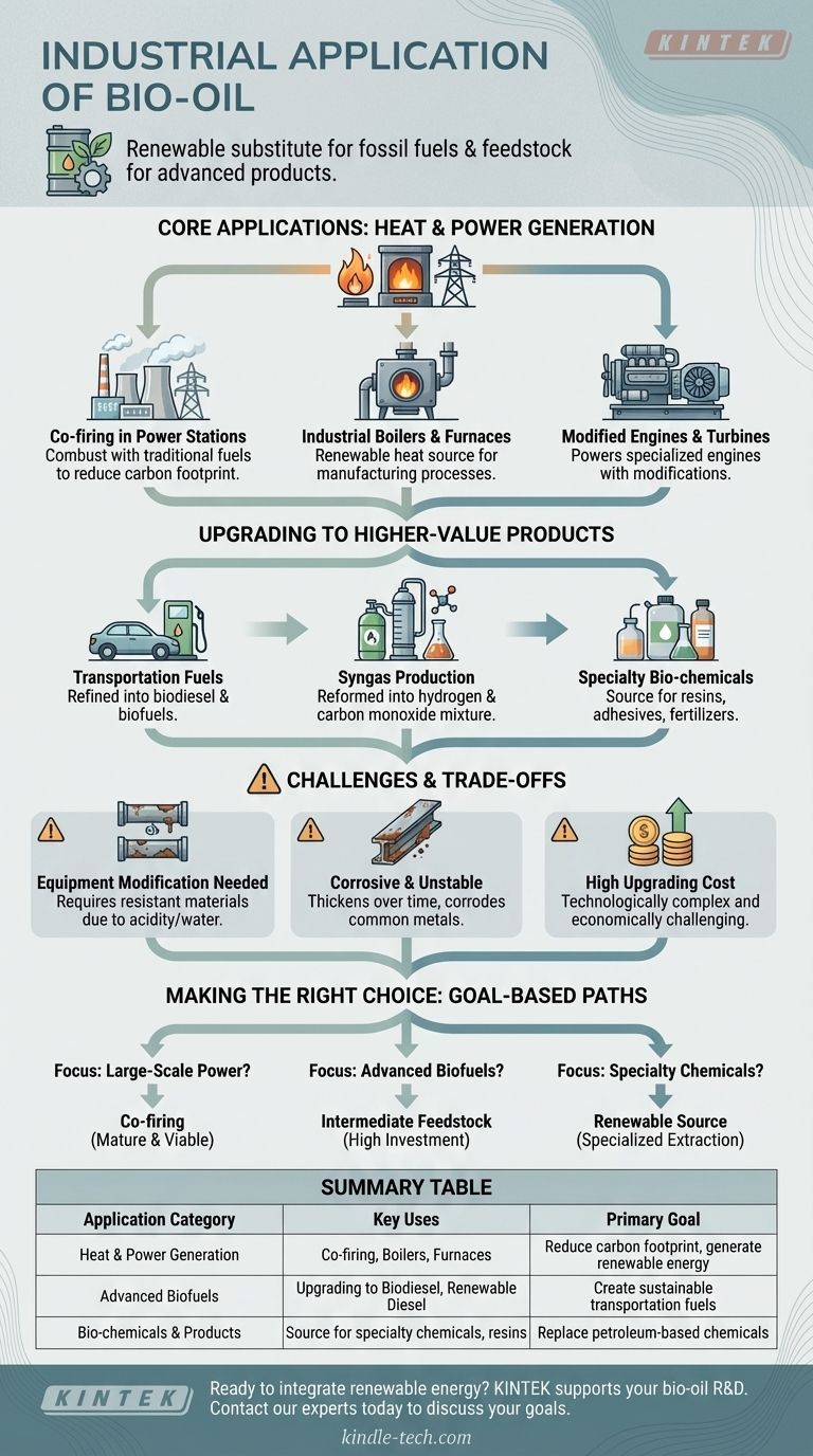 Qual é a aplicação industrial do bio-óleo? Um Guia para Calor, Energia e Produtos Químicos Renováveis Guia Visual