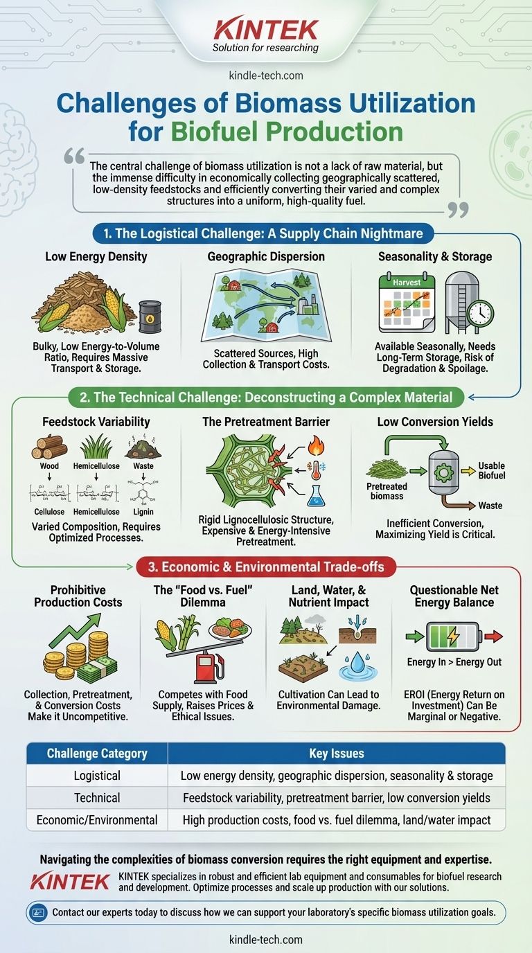 What are the challenges of biomass utilization for biofuel production? Overcoming Logistical and Technical Hurdles Visual Guide