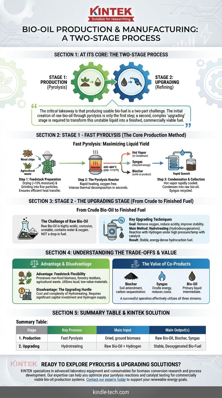 ¿Cuál es el proceso de producción y fabricación de bioaceite? De la biomasa al biocombustible avanzado Guía Visual