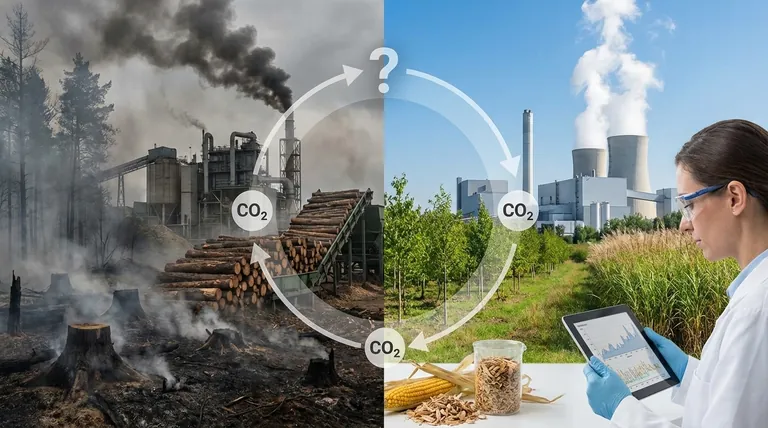 Является ли биомасса устойчивым топливом? Раскройте правду о углеродной нейтральности и влиянии жизненного цикла.