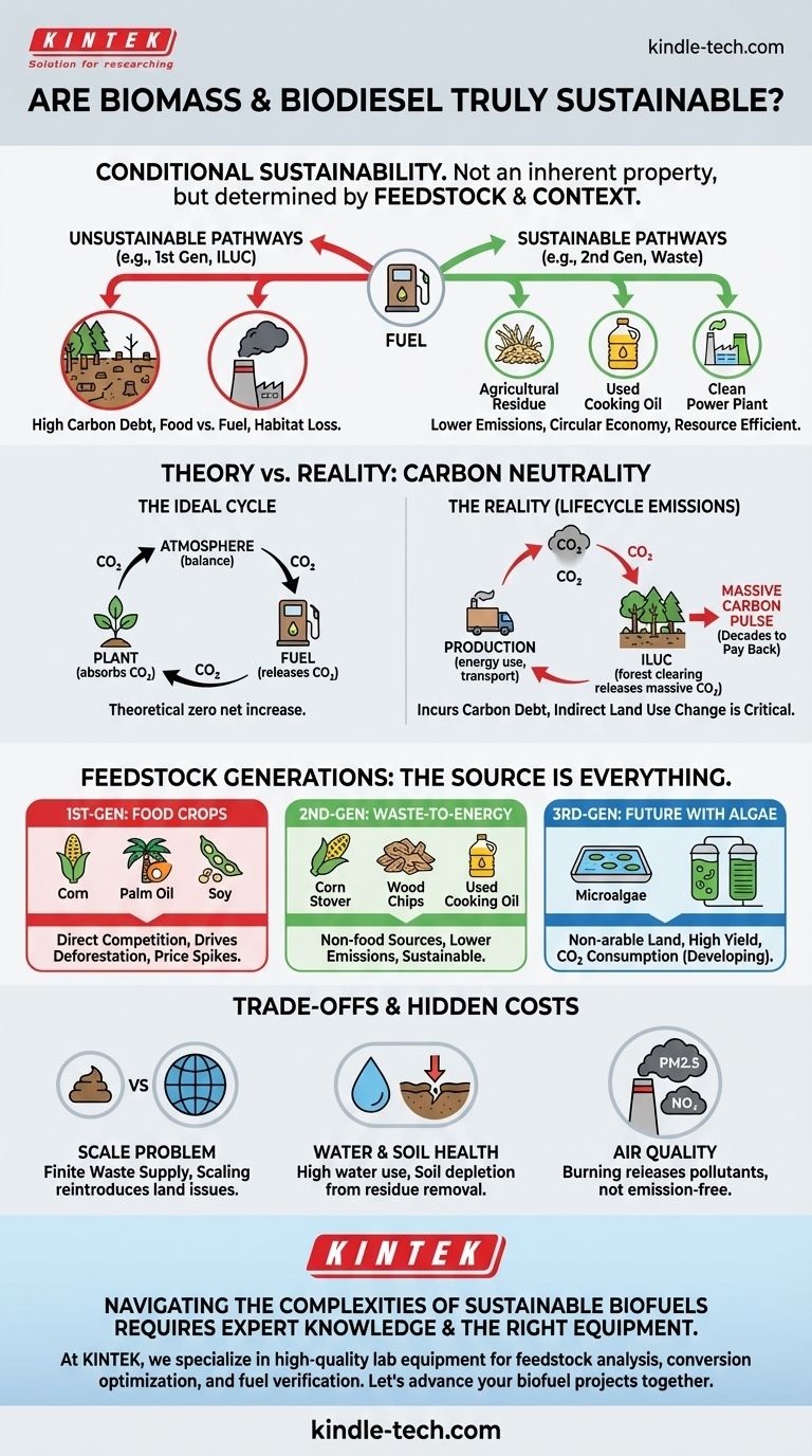 La biomassa e il biodiesel sono veramente sostenibili? La verità sorprendente dietro la loro etichetta "verde" Guida Visiva