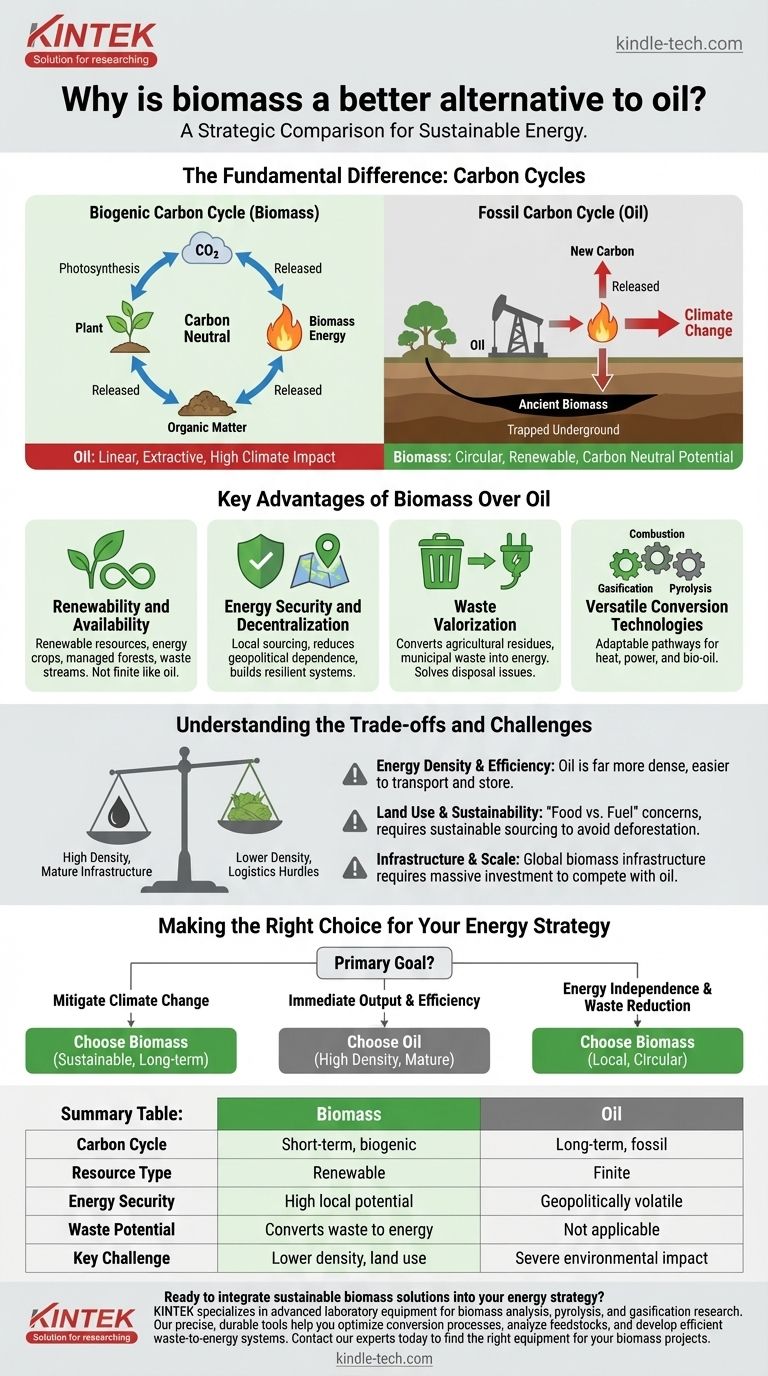 ¿Por qué la biomasa es una mejor alternativa al petróleo? Desbloqueando un futuro energético sostenible y circular Guía Visual