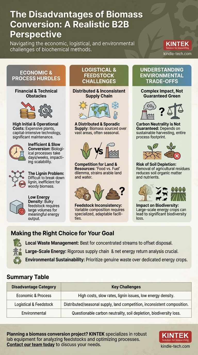 Quels sont les inconvénients de la conversion de la biomasse ? Coûts élevés, obstacles logistiques et compromis environnementaux Guide Visuel