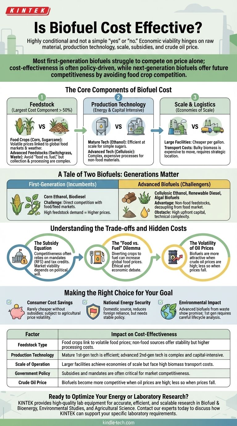 바이오 연료는 비용 효율적인가? 재생 에너지의 복잡한 경제학 파헤치기 시각적 가이드