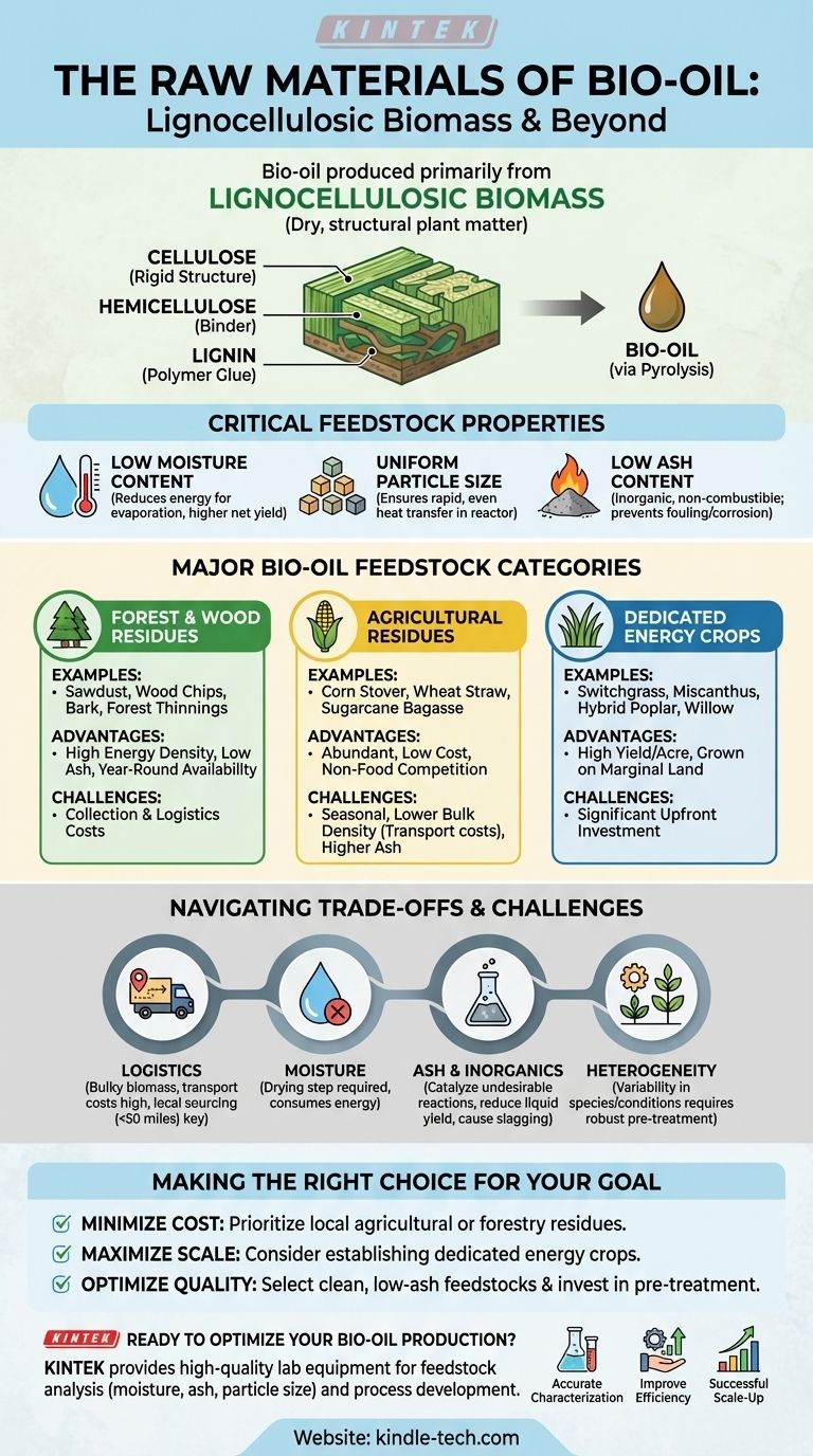 Was sind die Rohstoffe für Bioöl? Ein Leitfaden zur Auswahl des besten Biomasse-Ausgangsmaterials Visuelle Anleitung