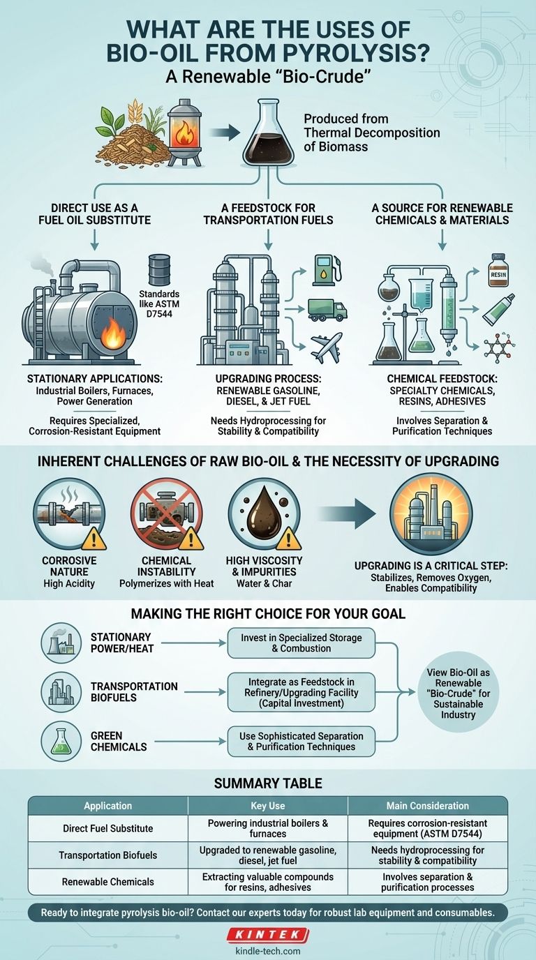 Wofür wird Bio-Öl aus Pyrolyse verwendet? Entdecken Sie sein Potenzial als Kraftstoff, Chemikalien & mehr Visuelle Anleitung