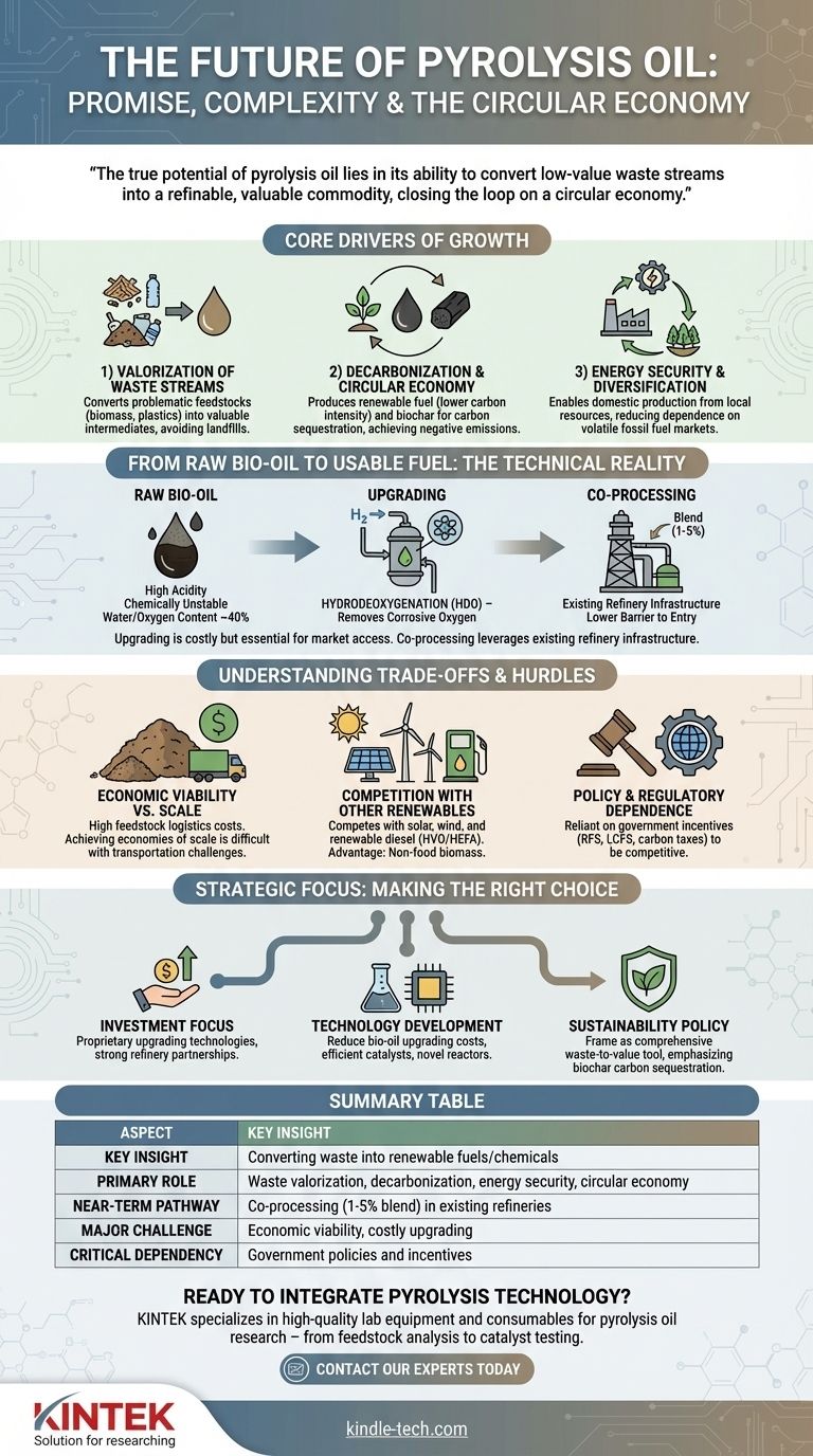 ما هو مستقبل زيت الانحلال الحراري؟ مفتاح للاقتصاد الدائري والوقود المتجدد دليل مرئي