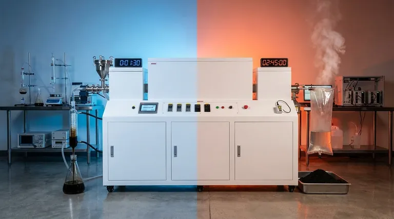 Каково влияние времени пребывания на пиролиз? Управление выходом продуктов от биомасла до биоугля