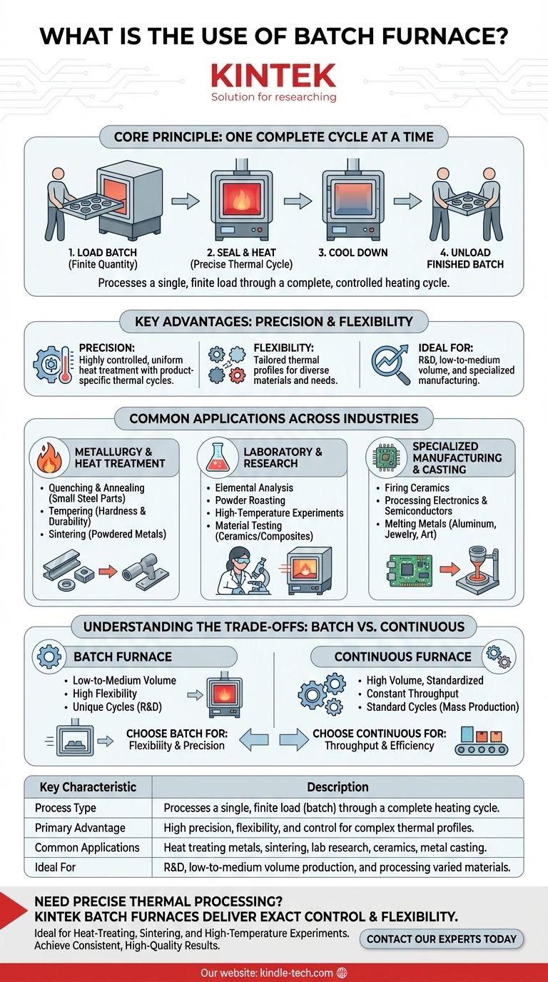 Для чего используется камерная печь? Добейтесь прецизионной термообработки для вашей лаборатории или мастерской Визуальное руководство