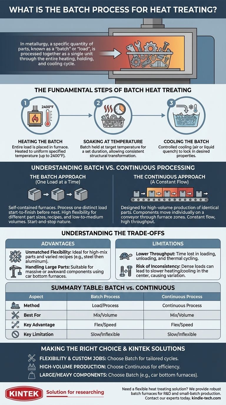 Cos'è il processo batch per il trattamento termico? Una guida al trattamento termico flessibile e controllato Guida Visiva