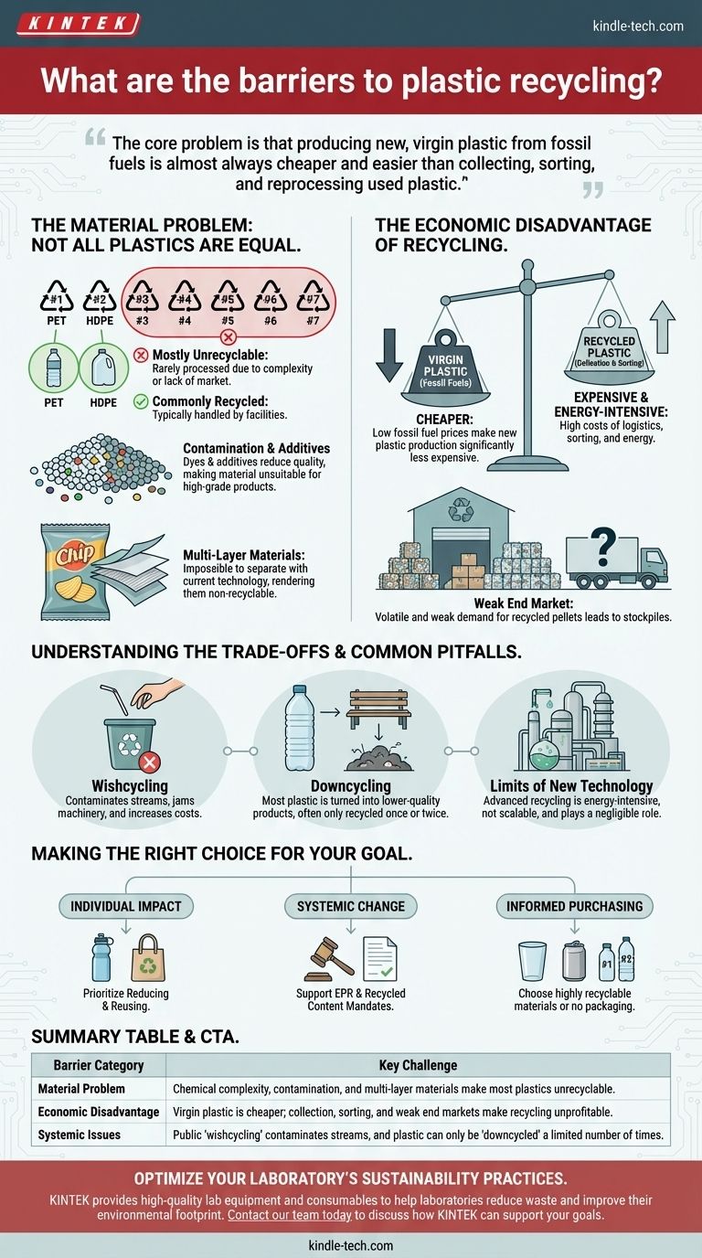 Quels sont les obstacles au recyclage du plastique ? Les défis économiques, matériels et techniques expliqués Guide Visuel