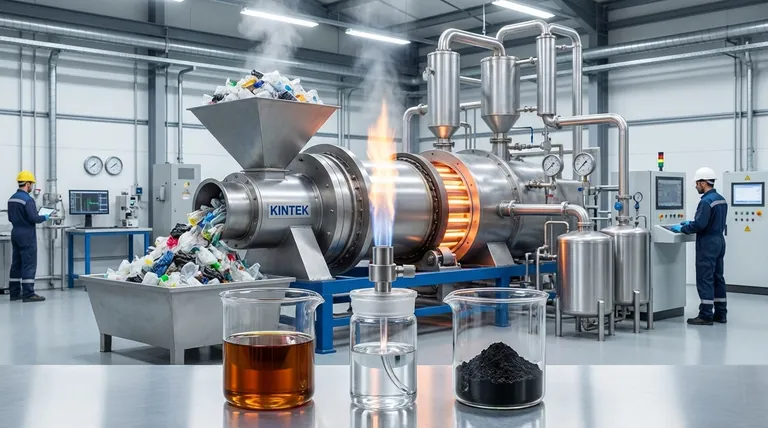 ما هو تركيب منتج التحلل الحراري للبلاستيك؟ تفصيل لمخرجات الزيت والغاز والفحم