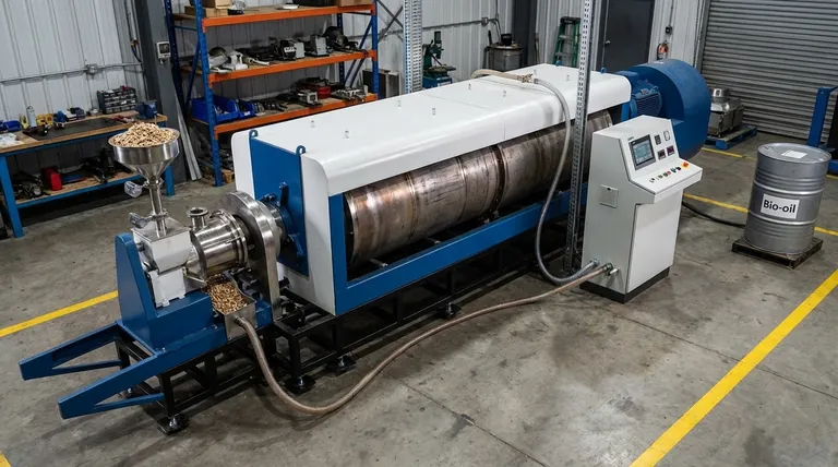 熱分解炉の目的は何ですか？廃棄物を価値あるバイオオイル、バイオ炭、合成ガスに変換すること