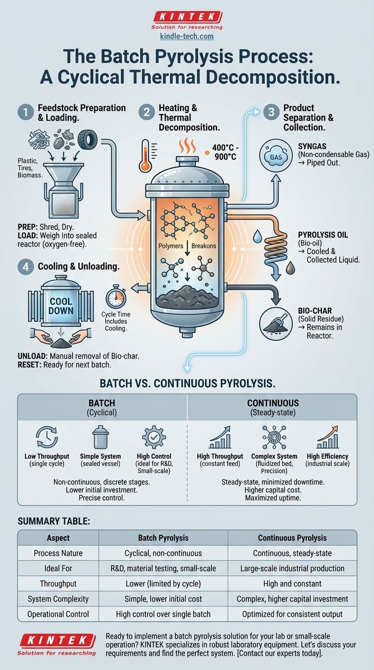バッチ式熱分解のプロセスとは？廃棄物をエネルギーに変換するためのステップバイステップガイド ビジュアルガイド