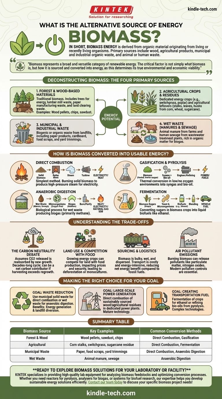 ¿Cuál es la fuente alternativa de energía de la biomasa? Desbloqueando la energía renovable a partir de materiales orgánicos Guía Visual