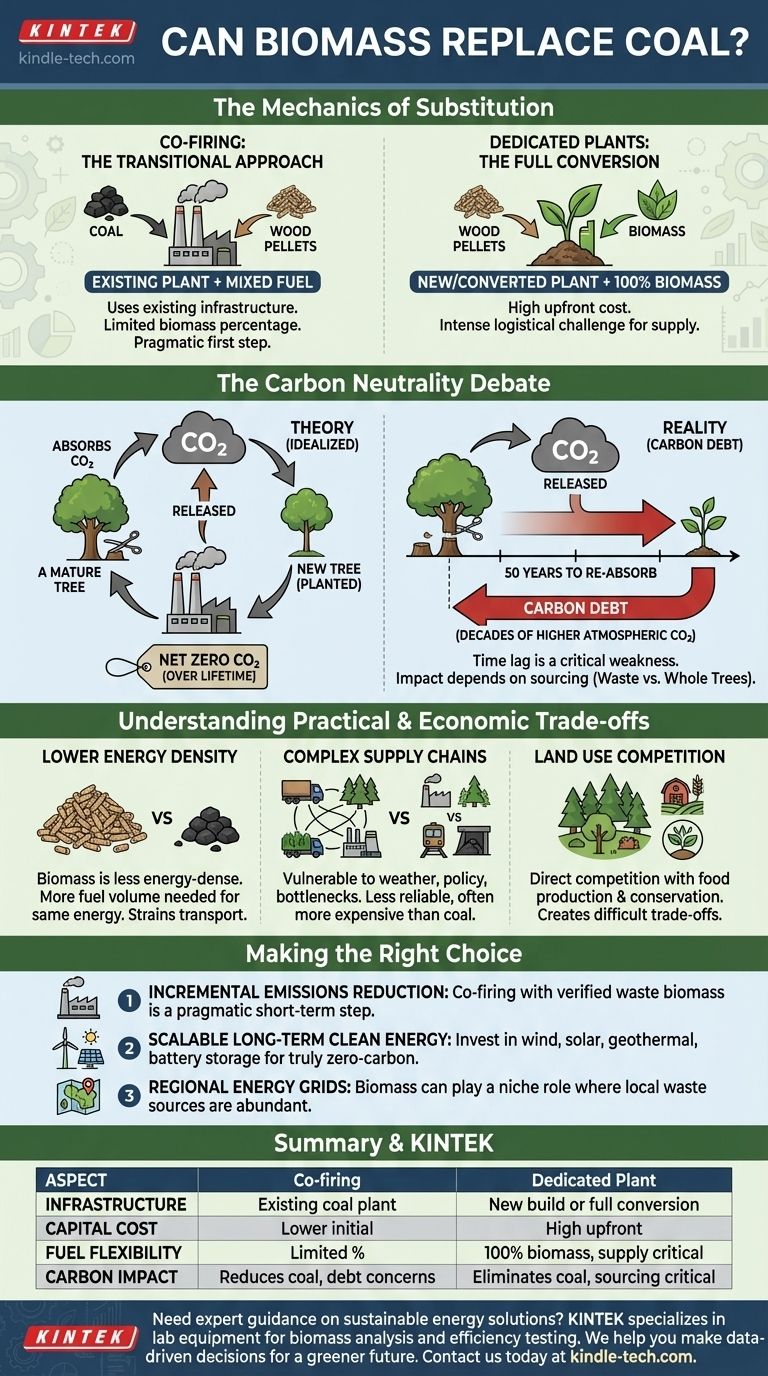 هل يمكن للكتلة الحيوية أن تحل محل الفحم؟ الواقع المعقد لبديل الطاقة الخضراء دليل مرئي