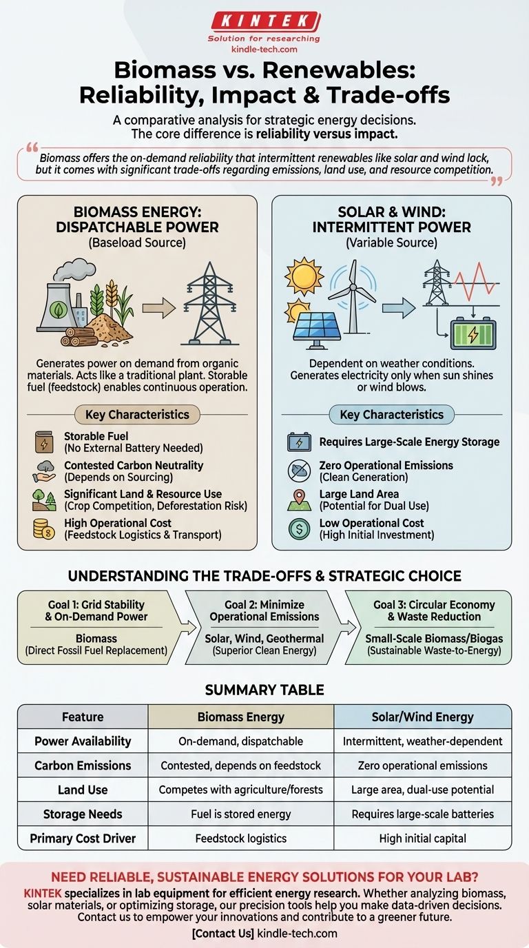 Como a energia de biomassa se compara com outras renováveis? Os Prós e Contras da Energia Sob Demanda Guia Visual
