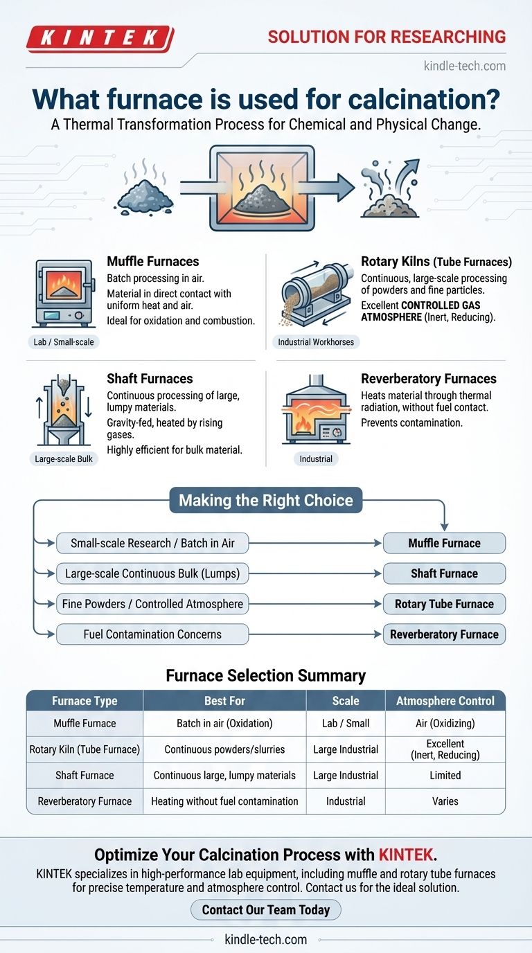 煅烧使用哪种炉子？马弗炉、回转窑和竖炉指南 图解指南