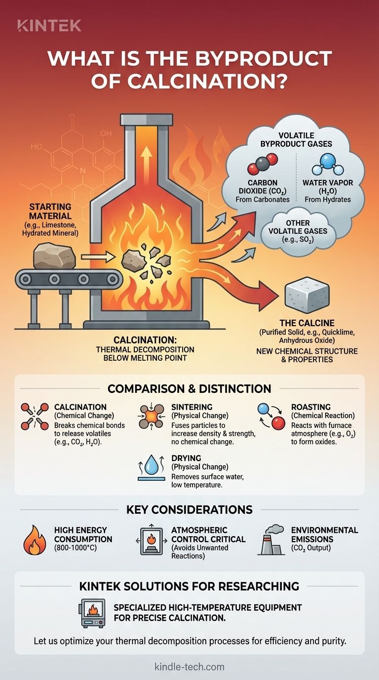 ما هو المنتج الثانوي للتكليس؟ الكشف عن الغازات المنبعثة في التحلل الحراري دليل مرئي